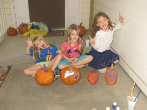 Painted pumpkins